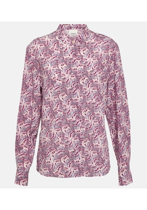 Isabel Marant Ilda printed silk-blend blouse