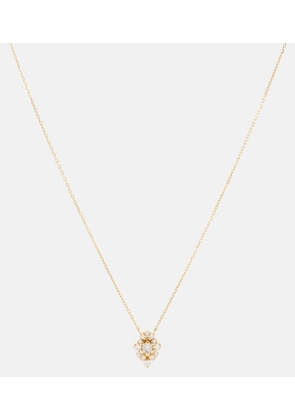 Suzanne Kalan 18kt gold necklace with white diamonds