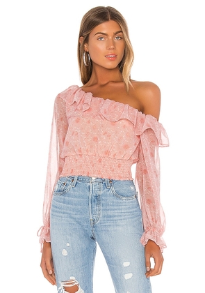 Lovers and Friends Juliette Top in Pink. Size XS.