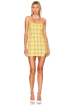 ASSIGNMENT Cady Mini Dress in Yellow. Size M, XL.