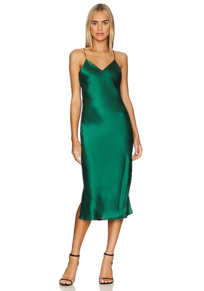 CAMI NYC Raven Dress in Green. Size XL.
