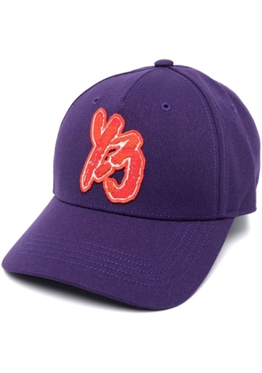 Y-3 logo-embroidered cap - Purple
