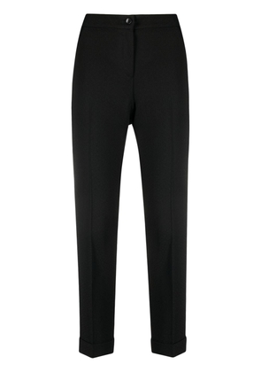 ETRO mid-rise slim-cut tailored trousers - Black