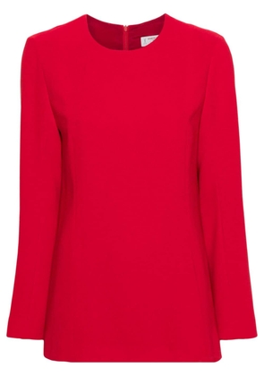 Alberto Biani front-slit long-sleeve blouse - Red