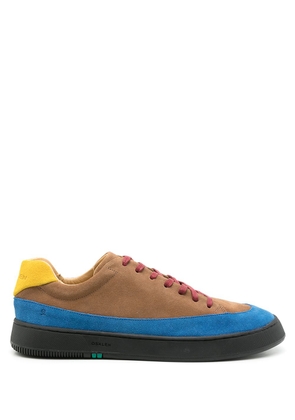Osklen colour-block leather trainers - Brown