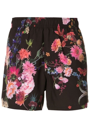 Osklen floral-print swim-shorts - Black