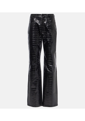 The Frankie Shop Bonnie croc-effect faux leather pants