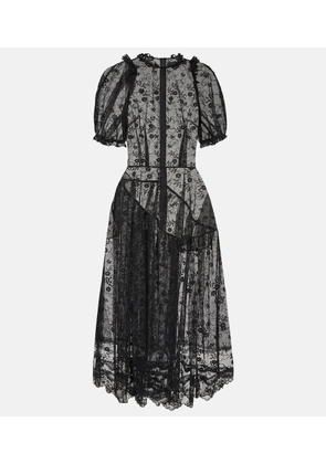 Simone Rocha Embellished lace midi dress