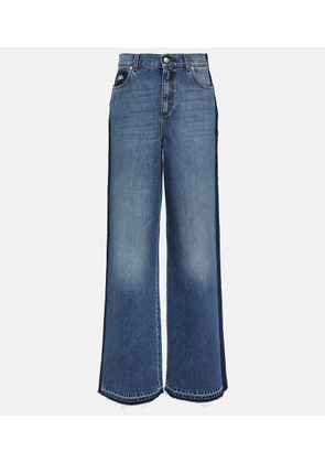 Alexander McQueen High-rise wide-leg jeans
