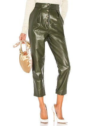 MAJORELLE Clive Pant in Green. Size XS.