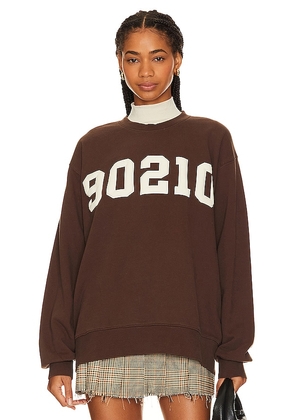 BEVERLY HILLS x REVOLVE Beverly Hills Washed Printed Sweatshirt in Brown. Size XS, XXS.