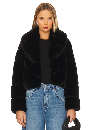 Generation Love Vinci Faux Fur Jacket in Black. Size M, S, XL, XXL.