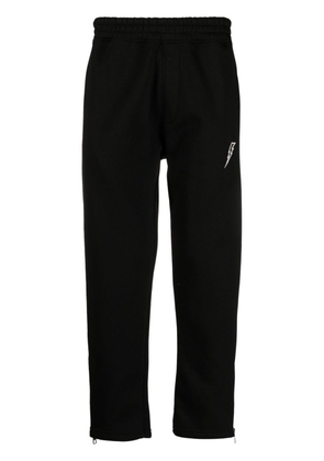 Neil Barrett embroidered-logo jogging trousers - Black