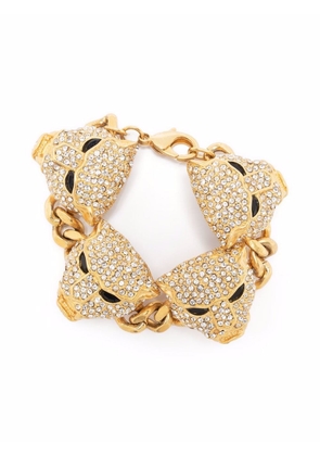 Roberto Cavalli tiger's head bracelet - Gold