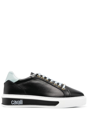 Roberto Cavalli logo-print low-top sneakers - Black