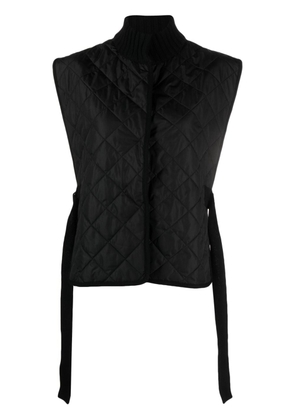 Le Tricot Perugia virgin wool-blend padded waistcoat - Black