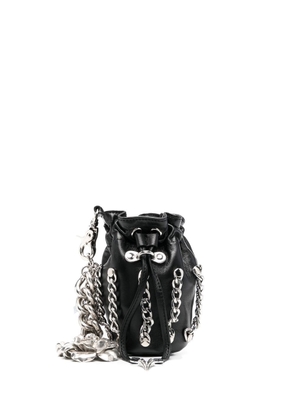 Roberto Cavalli chain-embellished mini bag - Black