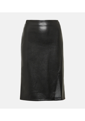 Diane von Furstenberg Taashi faux leather midi skirt