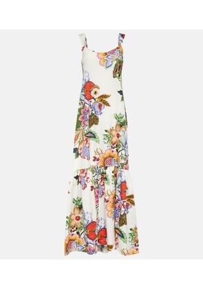 Etro Floral cotton and silk maxi dress