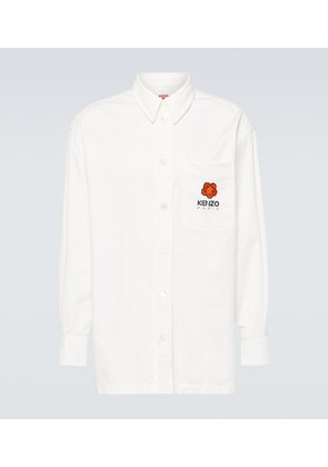 Kenzo Embroidered oversized cotton shirt