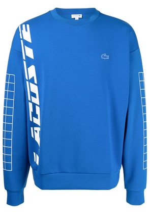 Lacoste logo-print long-sleeve sweatshirt - Blue