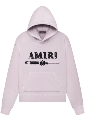 AMIRI logo-embellished hoodie - Pink