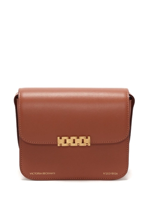 Victoria Beckham Mini Chain leather shoulder bag - Brown