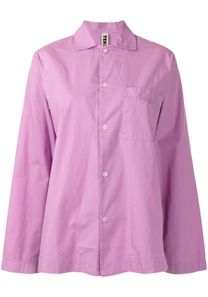 TEKLA poplin pajama shirt - Pink