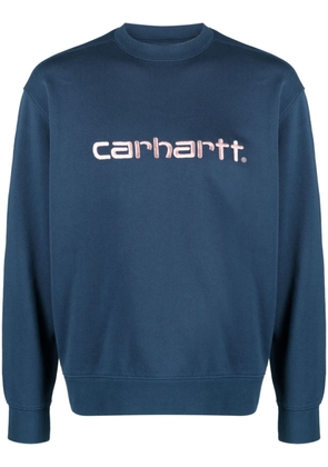 Carhartt WIP W' logo-embroidered cotton sweatshirt - Blue