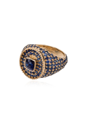 O Thongthai 14kt gold and sapphire signet ring