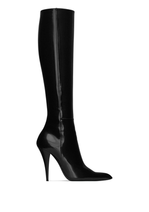 Saint Laurent Jones 110mm knee-high leather boots - Black
