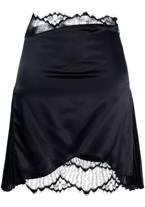 Victoria Beckham lace-detail miniskirt - Black