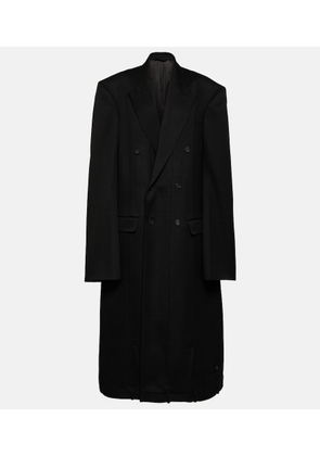 Balenciaga Deconstructed double-breasted wool coat