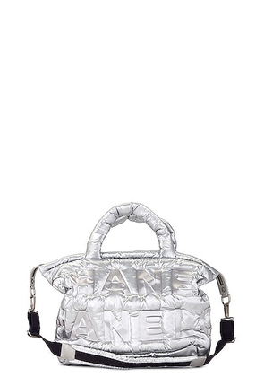 chanel Chanel Doudoune Logo Tote Bag in Silver - Silver. Size all.
