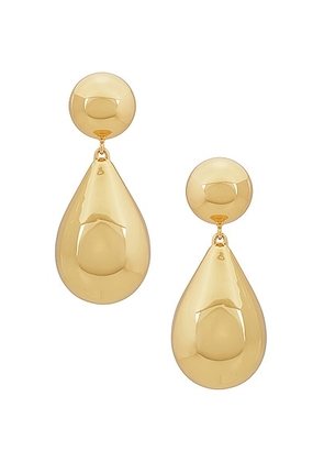 Lele Sadoughi Small Dome Teardrop Earrings in Gold - Metallic Gold. Size all.