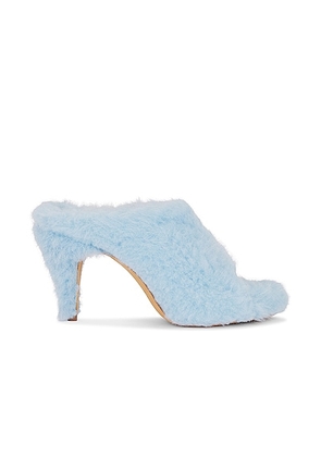 KHAITE Marion Shearling Sandal in Baby Blue - Baby Blue. Size 36 (also in 38, 38.5, 39, 39.5, 41).