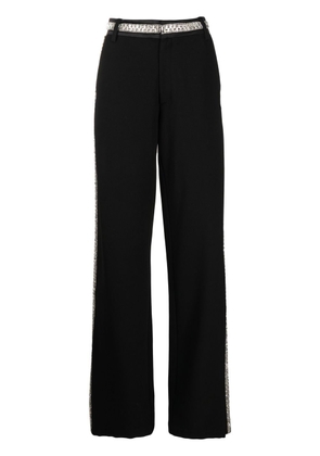 Retrofete Jessa crystal-embellished trousers - BLACK/SILVER