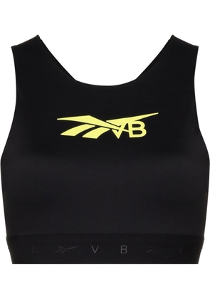 Reebok x Victoria Beckham logo-print cropped vest - Black