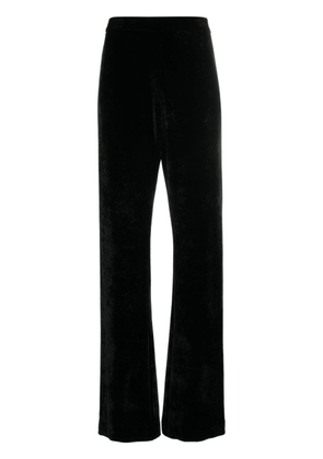 Jil Sander velvet jersey high-waisted trousers - Black