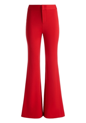 alice + olivia Deanna high-waisted bootcut trousers - Red