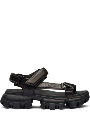Prada logo-embossed chunky sandals - Black