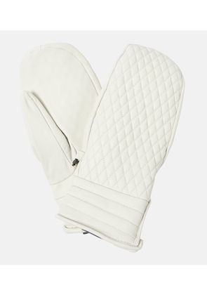 Fusalp Athena quilted leather mittens