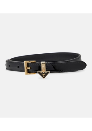 Prada Logo leather belt