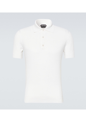 Tom Ford Silk and cotton polo shirt