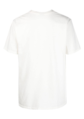 Stüssy Web crew-neck cotton T-shirt - Neutrals