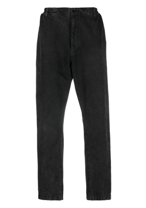 Moschino elasticated straight-leg jeans - Black