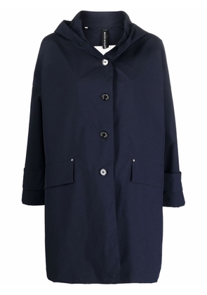 Mackintosh Humbie hooded overcoat - Blue