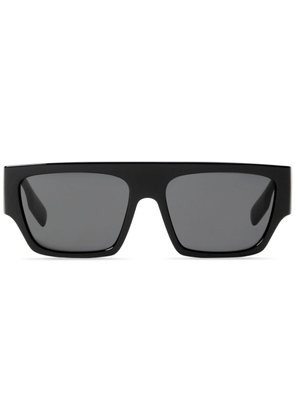 Burberry engraved-logo square-frame sunglasses - Black