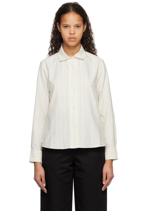 Margaret Howell Off-White Striped Shirt