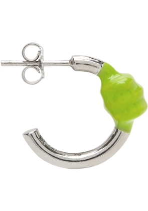Marshall Columbia SSENSE Exclusive Green Alan Crocetti Edition Knot Hoop Earring